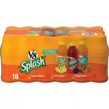 V8 Splash Assorted Juice 12 units /200 ml
