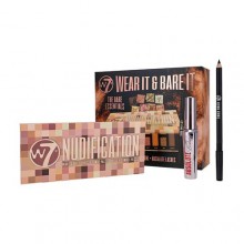 W7 WEAR IT AND BEAR IT Makeup Gift Set - Eyeshadow Palette, Eyeliner, and Mascara