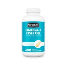 Member's Selection Omega-3 Fish Oil 300 mg 300 Softgels