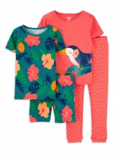 Carter's Child of Mine Baby and Toddler Pajama Set, 4-Piece
