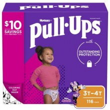 Huggies Pull Ups Girls Training Pants 3T-4T / 116 units