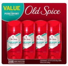 Old Spice Pure Sport Deodorant 4 Units / 3 oz