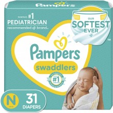 PAMPERS SWADDLERS NEWBORN DIAPER (31 Count )