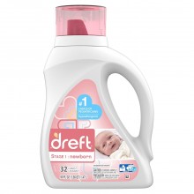 Dreft Stage 1: Newborn Baby Liquid Laundry Detergent, 32 loads 46 fl oz