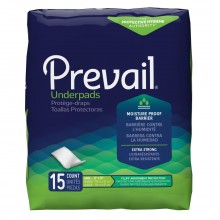 Underpad Prevail® 23 X 36 Inch Disposable Fluff Light Absorbency