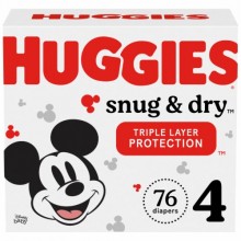 Huggies Snug and Dry Baby Diapers Size 4 / 76 Units