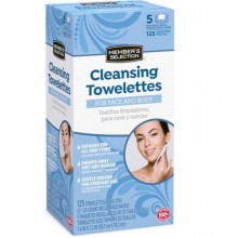 Member's Selection Cleansing Towelettes for Face and Body 125 Towelettes