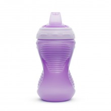 Munchkin Mighty Grip Soft Spout Spill Proof Cup, 10oz, Purple
