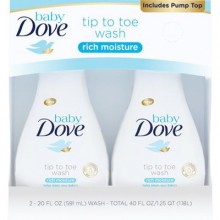 Dove Baby Body Wash 2 pk 20 oz/591 ml