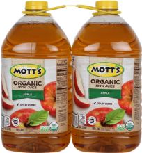 Mott's Organic 100% Apple Juice 2 Units / 128 oz