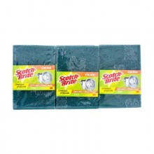 Scotch Brite Green Fiber Cleaning Scrub Sponge 12 Pack