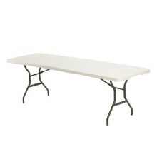 Lifetime Products 8ft Fold-in-Half Light Commercial Grade Table
