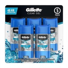 Gillette Clear Gel Deodorant 5 pk/3.8 oz