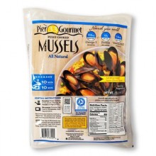 Pier 33 Gourmet Frozen Cooked Whole Mussels, 908 g / 2 lb