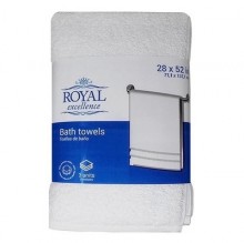 Royal Excellence Bath Towel White Color 3 Units