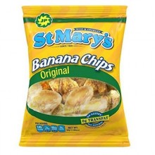 St Mary's Banana Chips 15 units /30 g