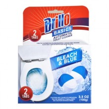 Brillo Basics Toilet Bowl Bleach and Blue Deodorizing Tablets 2 Pack