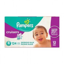 Pampers Cruisers Disposable Diapers Size 4 with 124 Units