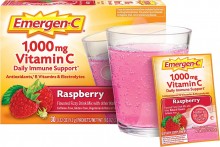 Emergen-C 1000mg Vitamin C Powder RASBERRY