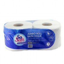 So Soft Institutional Toilet Paper 4 Pack/ Single Ply