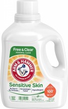 Arm & Hammer Sensitive Skin Free & Clear, 107 Loads Liquid Laundry Detergent, 144.5 Fl oz