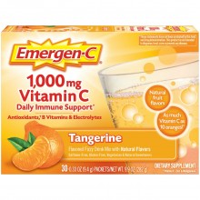 Emergen-C Vitamin C Supplement Powder, Tangerine, 30 Ct
