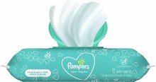 Pampers Baby Wipes Complete Clean Unscented Pop-Top 72 Count