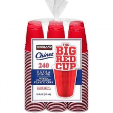 Kirkland Signature Chinet Chinet Disposable Big Red Cups 18oz/240 ct