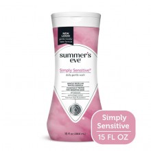Summer’s Eve Simply Sensitive Daily Gentle Feminine Wash, pH balanced, 15 fl oz