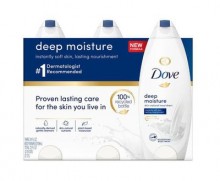 Dove Deep Moisture Body Wash 3 pk