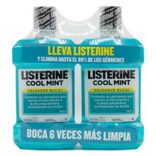 Listerine Cool Mint Mouthwash 2 Units/1.5 lt