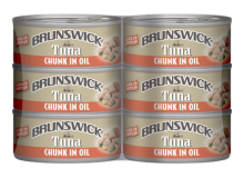 Brunswick Tuna in Oil 6 pack/ 142 g/ 5 oz