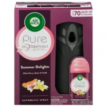 AIR WICK PURE ODOR PROTECT TECHNOLOGY KIT SUMMER DELIGHTS 5.89 OZ