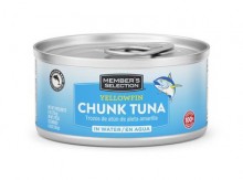 Member's Selection Yellow Fin Tuna Chunks in Water 170 g/ 6 oz