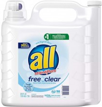 ALL 2X Ultra with Stainlifter Free & Clear (166 loads, 250 fl. oz.)