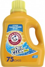 Arm & Hammer Plus OxiClean Fresh Scent, 75 Loads Liquid Laundry Detergent, 118.1 Fl oz